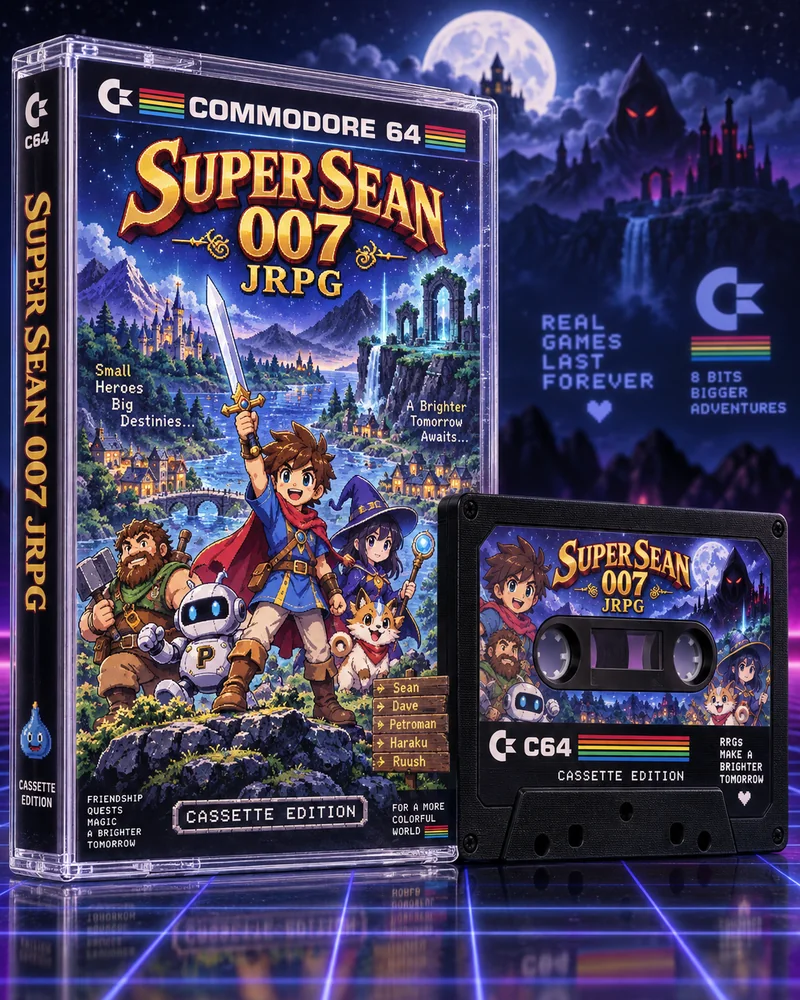 Super Sean 007 Commodore 64 edition artwork