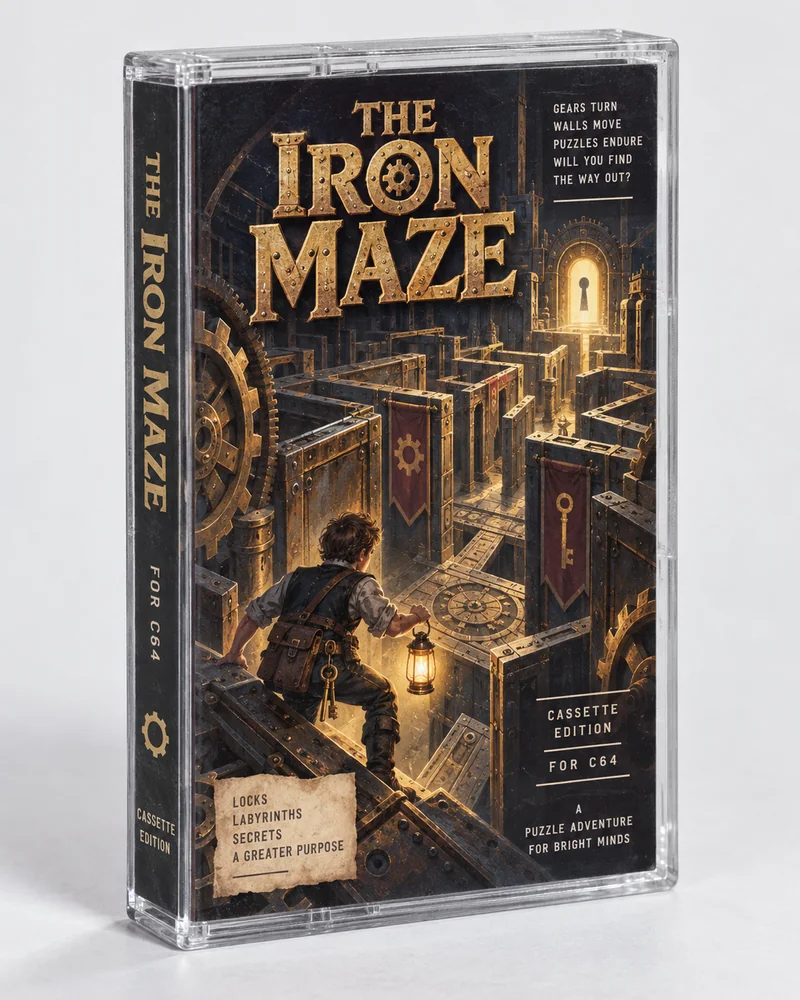 The Iron Maze retro cover artwork